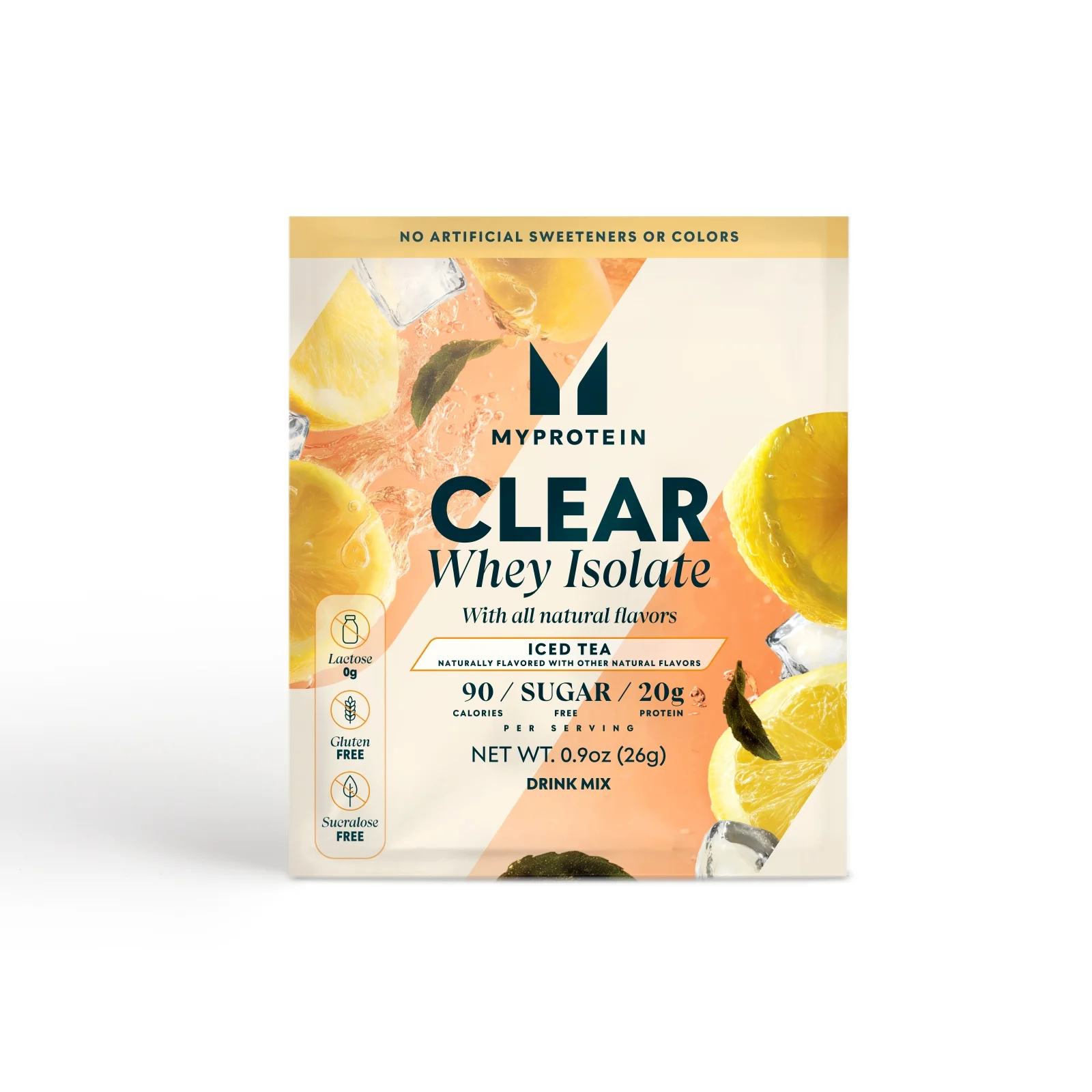 Myprotein Clear Whey Isolate (Natural), Sample (USA) - 1حصة - Iced Tea الصورة 1