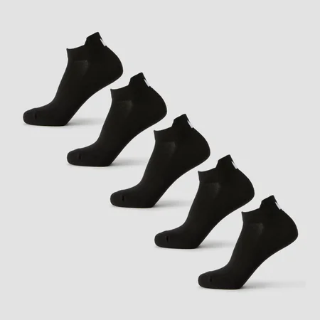 جوارب MP للجنسين طراز Trainer (عبوة 5) - أسود