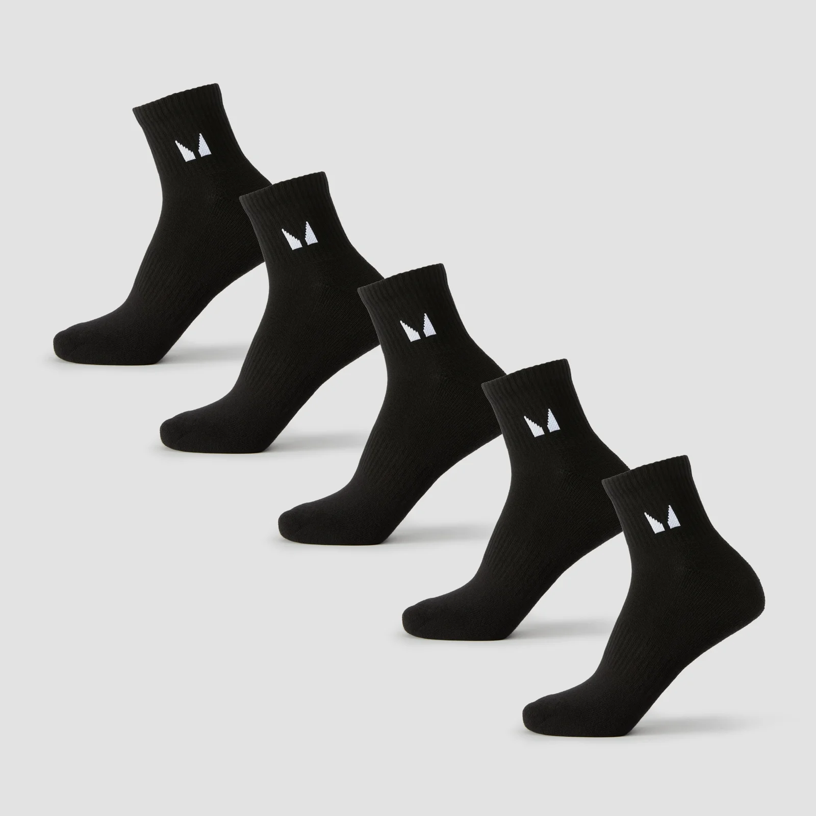 جوارب MP للجنسين طراز Ankle (عبوة 5) - أسود - UK 9-11 الصورة 1
