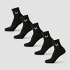 جوارب MP للجنسين طراز Ankle (عبوة 5) - أسود