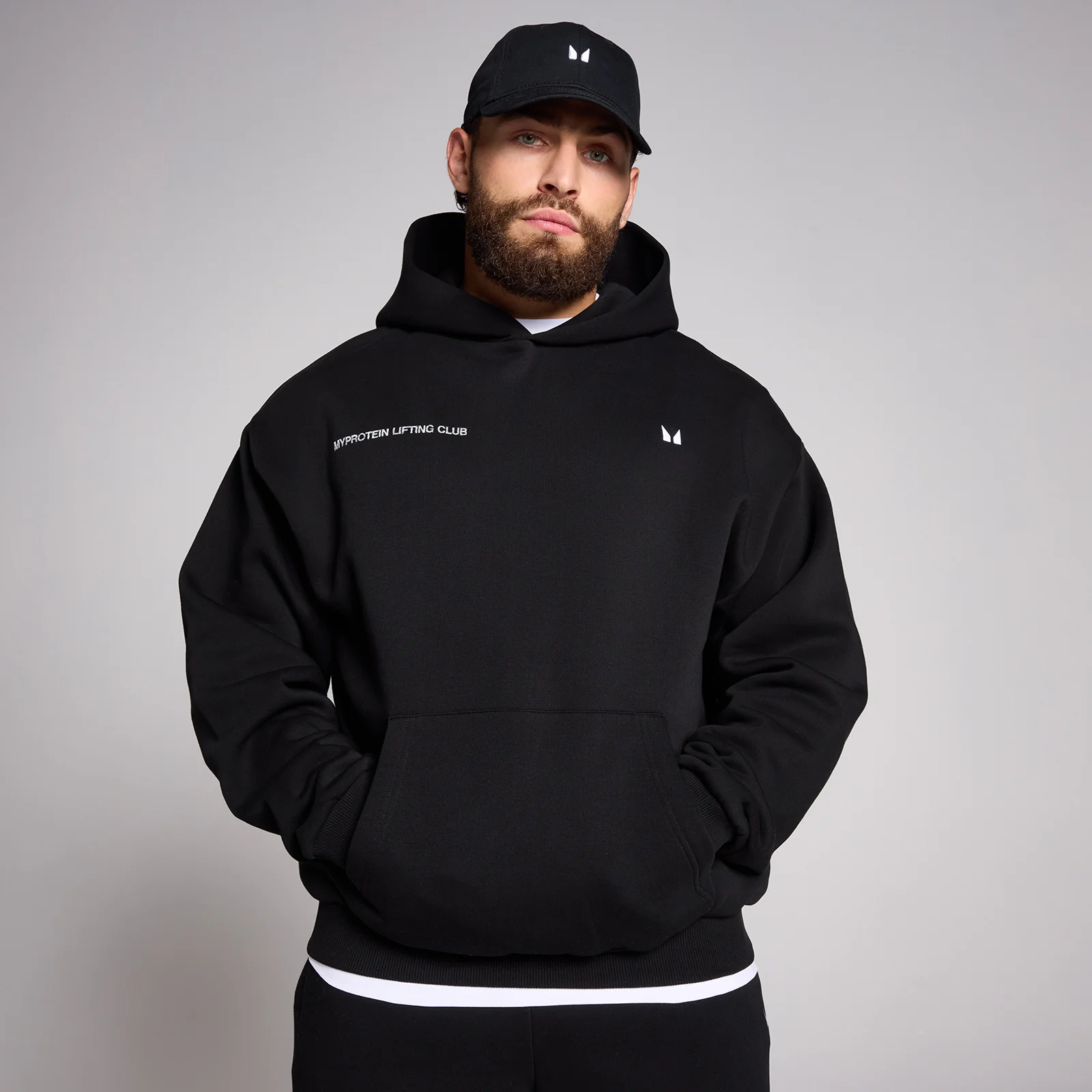 MP Men's Origin Lift Club Oversized Graphic Hoodie - Black - XS الصورة 1
