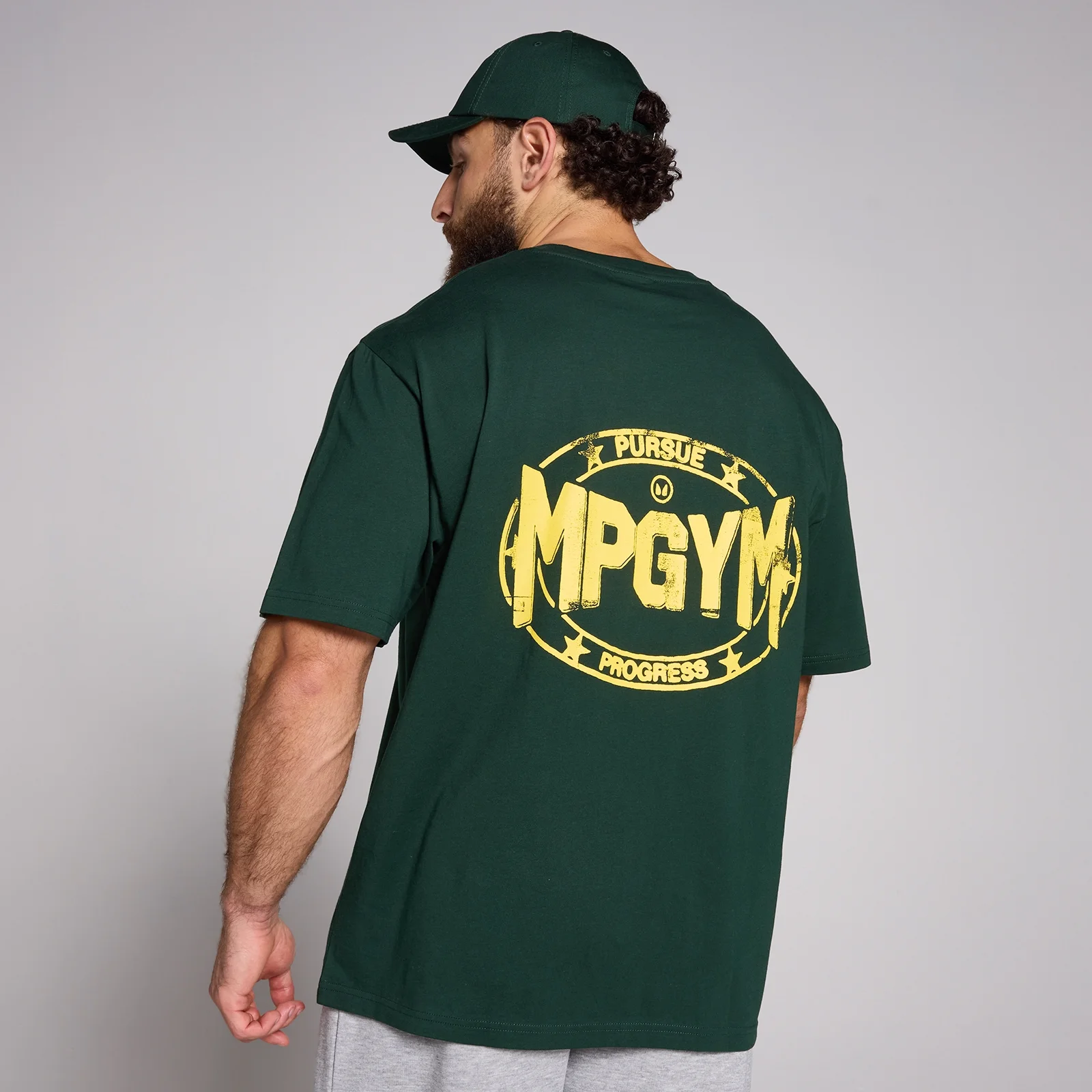 MP Men's Origin MPGYM Oversized Graphic T-Shirt - Dark Emerald - XS الصورة 1