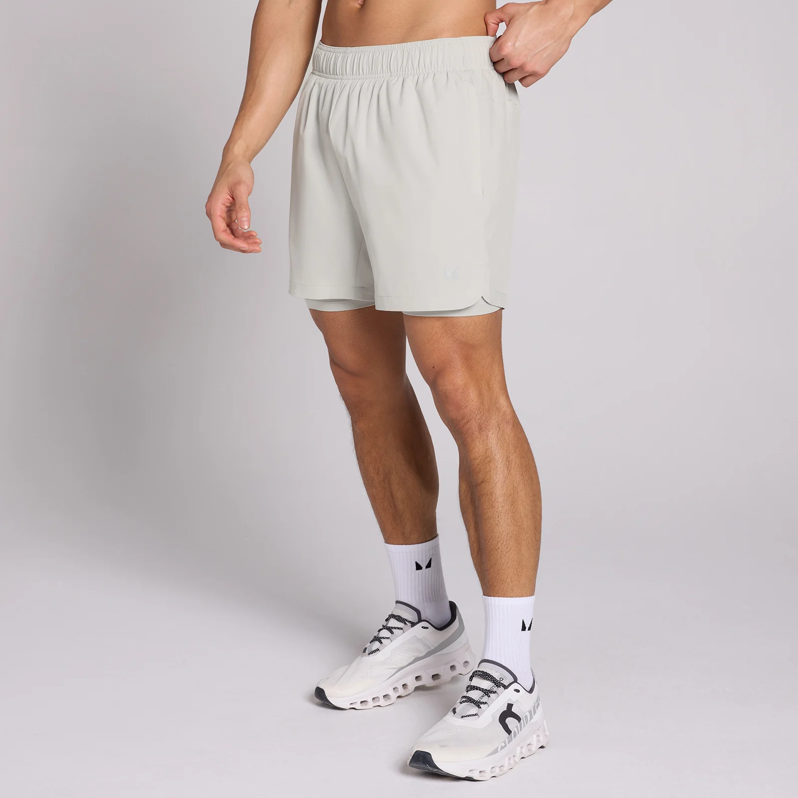 MP Men's 5" 2-in-1 Training Shorts - Chrome - XS الصورة 1