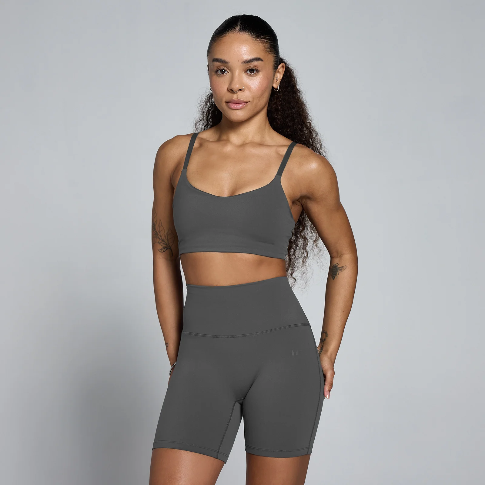 MP Women's Tempo Sports Bra - Dark Grey - M الصورة 1