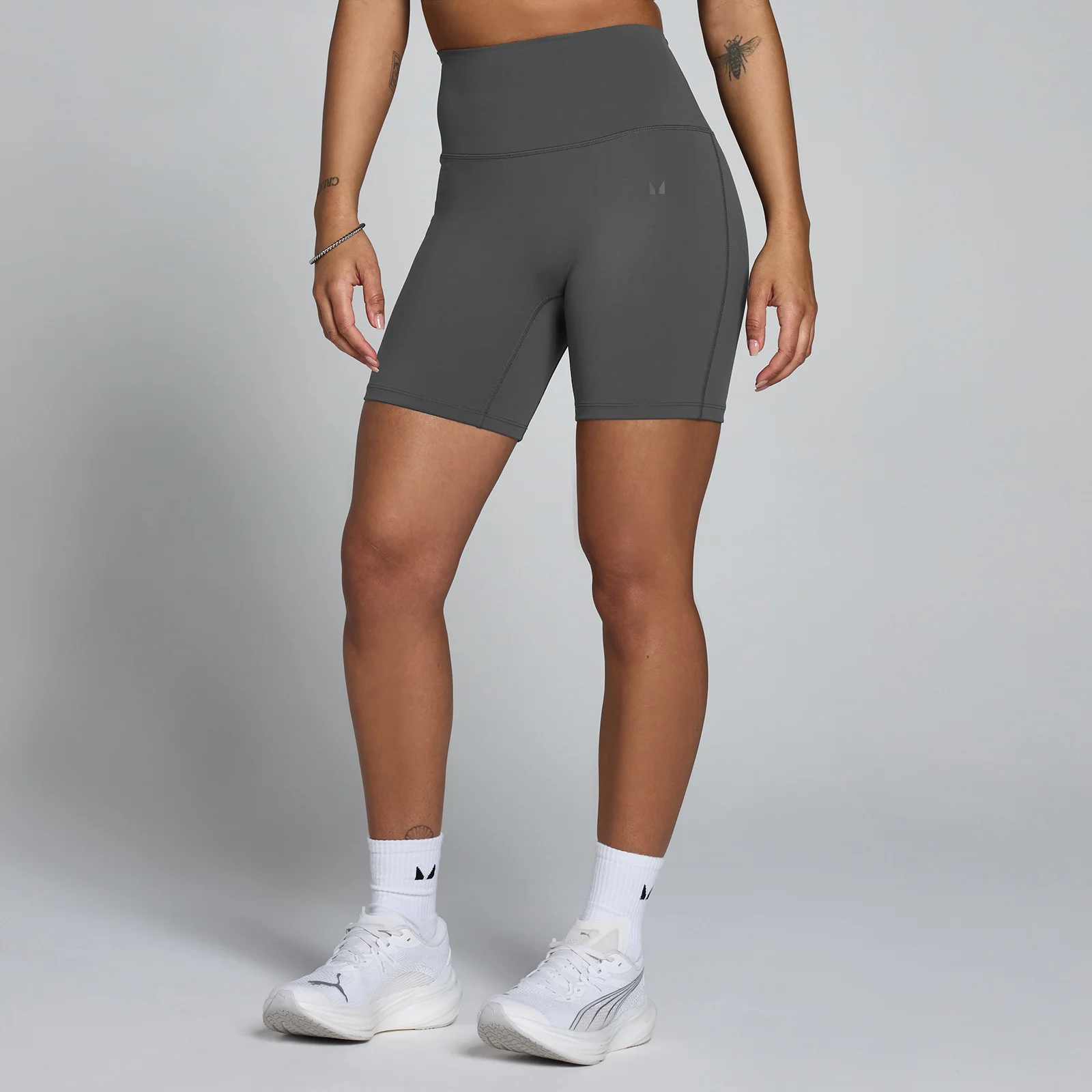 MP Women's Tempo High Waisted Shorts - Dark Grey - XL الصورة 1