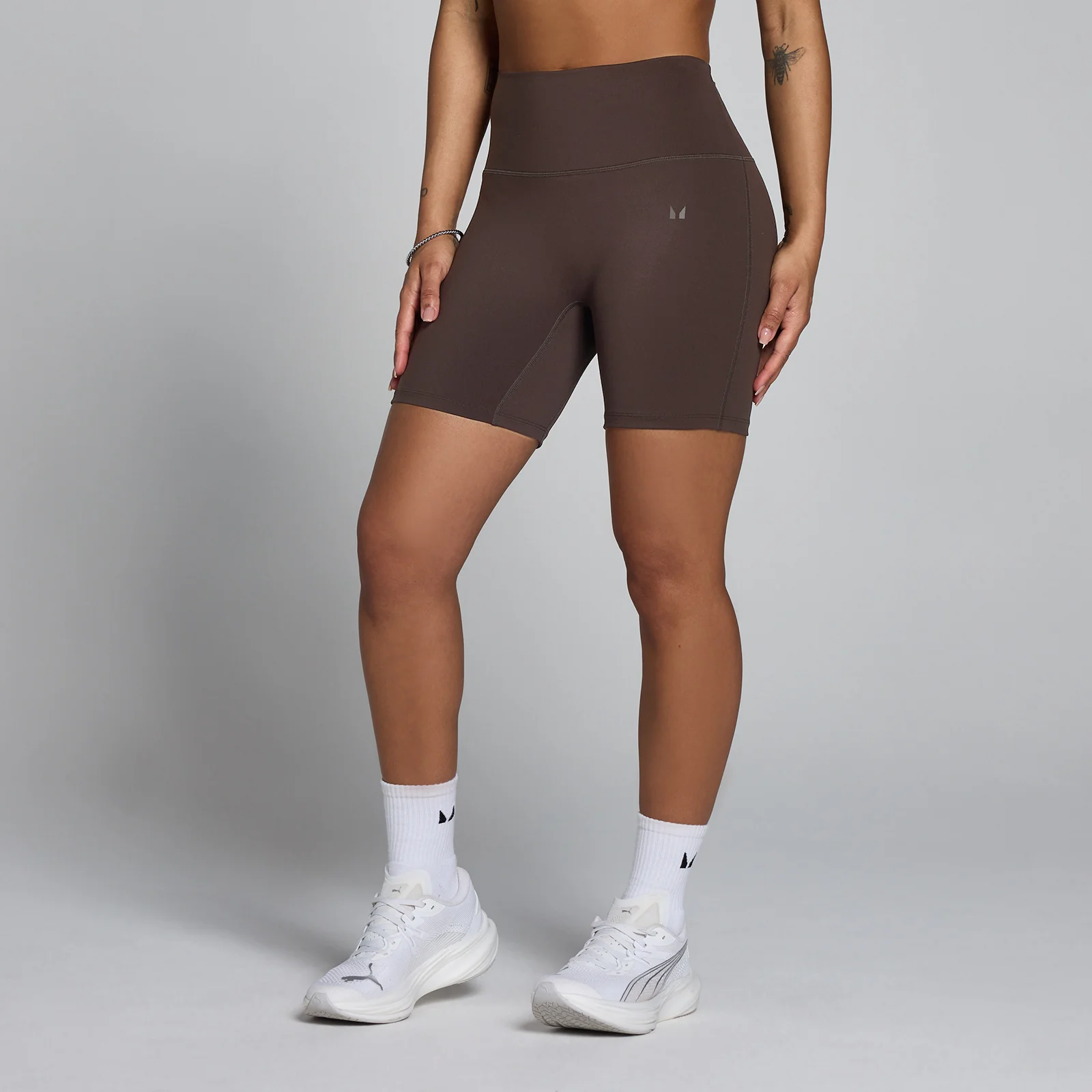MP Women's Tempo High Waisted Shorts - Cocoa - S الصورة 1