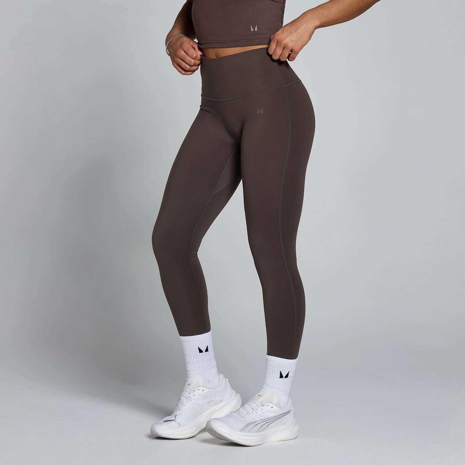 MP Women's Tempo High Waisted Leggings - Cocoa - L الصورة 1