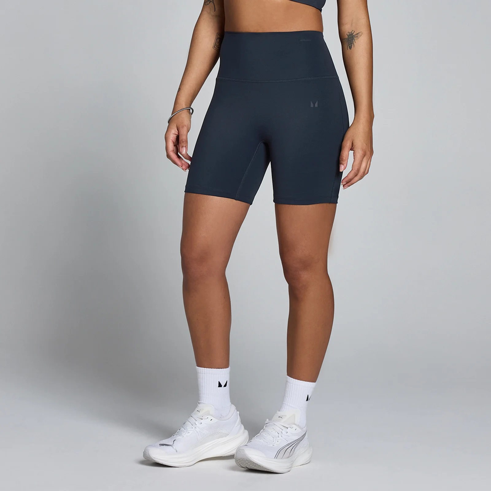 MP Women's Tempo High Waisted Shorts - Dark Navy - L الصورة 1