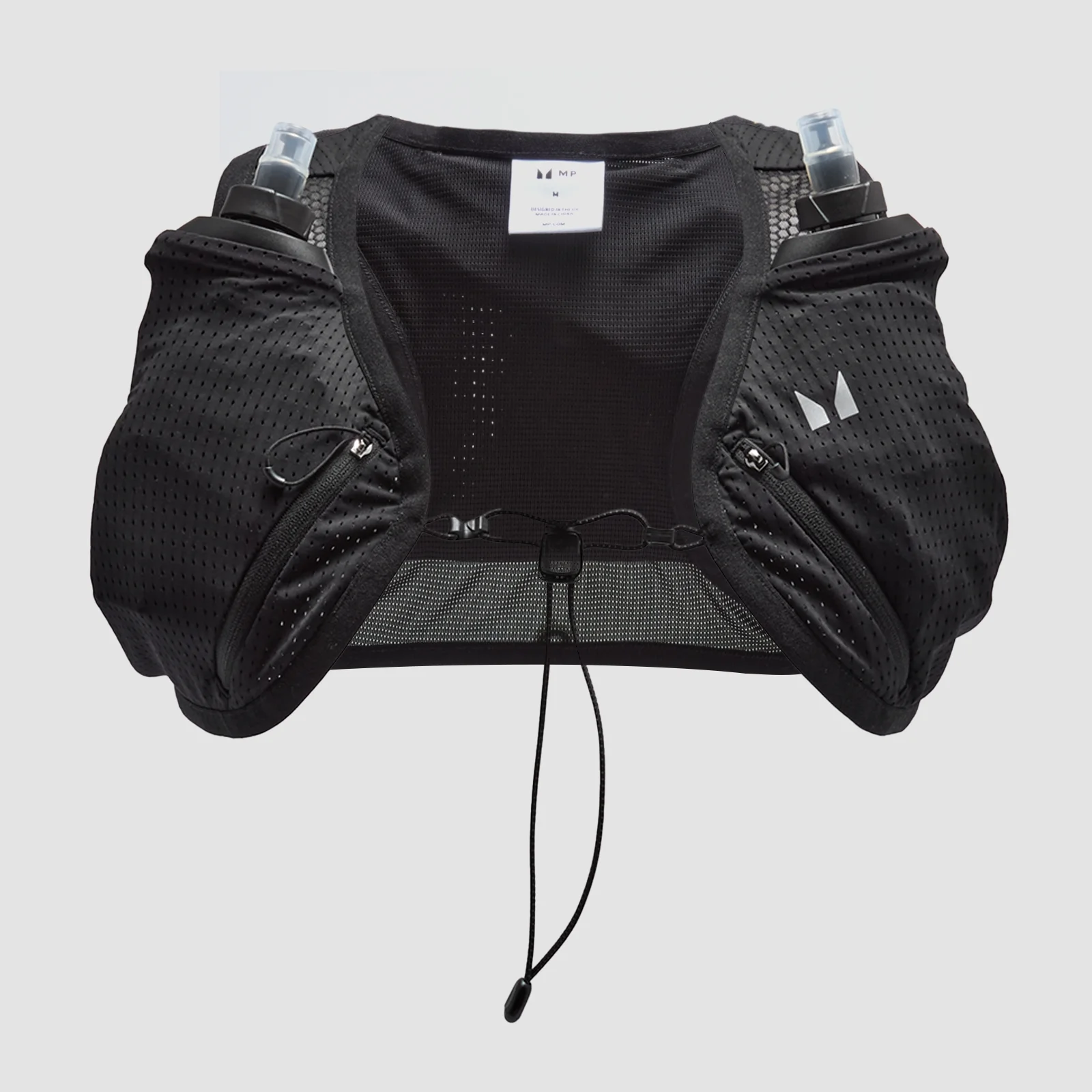 MP Compact Hydration Vest & 2 Soft Running Bottles Bundle - Black - S الصورة 1