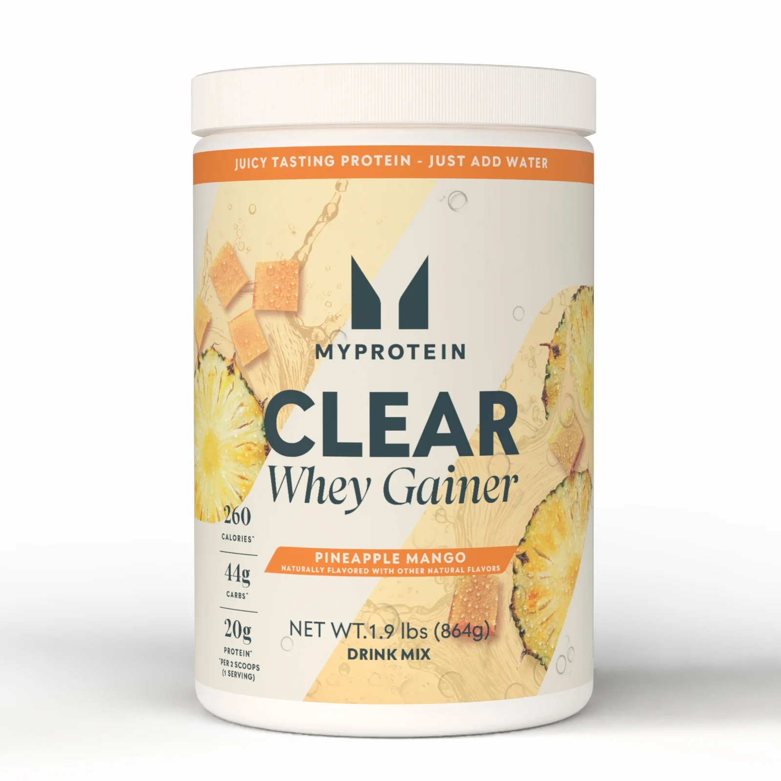Myprotein Clear Whey Gainer - 12حصة - Pineapple Mango الصورة 1
