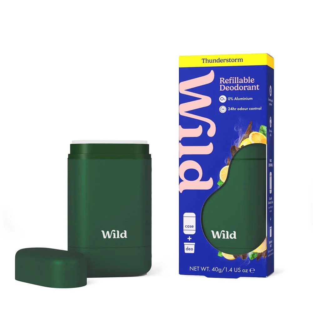 Wild Men's Green Case and Thunderstorm Deo 40g الصورة 1